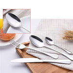 Set di posate da bistecca 20 in 1 in acciaio inossidabile, True Color, Golden, Rose Gold, Colorful, Black