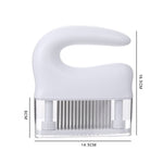 Filetto di carne in acciaio inossidabile che batte l'ago per carne a 48 pin per la cucina domestica, 16.5x14.5cm