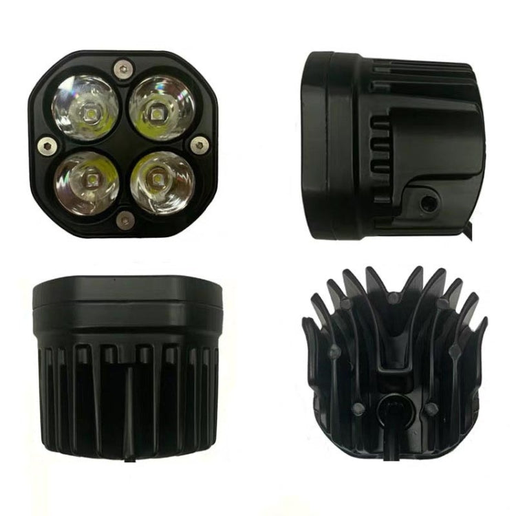 40W luce bianca moto LED faretto faro auto paraurti anteriore luce fuoristrada modificata tetto luce, White Light