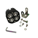40W luce bianca moto LED faretto faro auto paraurti anteriore luce fuoristrada modificata tetto luce, White Light