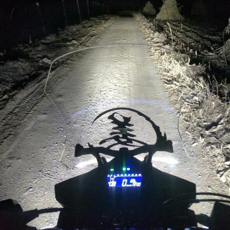 40W luce bianca moto LED faretto faro auto paraurti anteriore luce fuoristrada modificata tetto luce, White Light