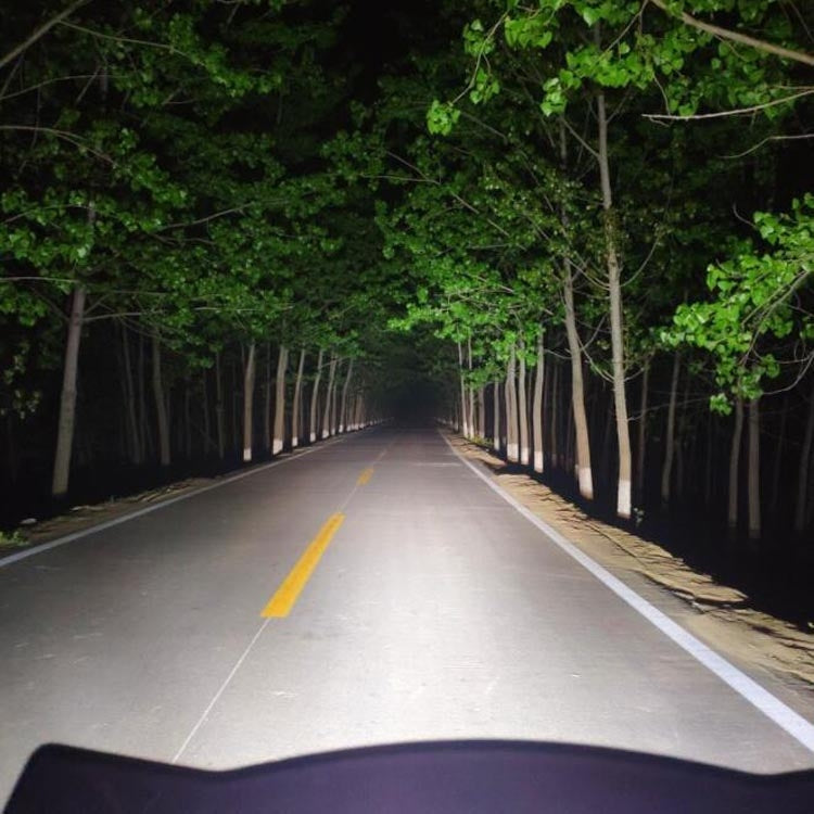 40W luce bianca moto LED faretto faro auto paraurti anteriore luce fuoristrada modificata tetto luce, White Light
