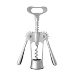 Apribottiglie manuale multifunzionale in lega di zinco per vino da cucina, Zinc Alloy Silver
