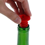Tappo per bottiglia in silicone per conservazione del vino rosso a forma di vite da 10 pezzi, Screw Shape