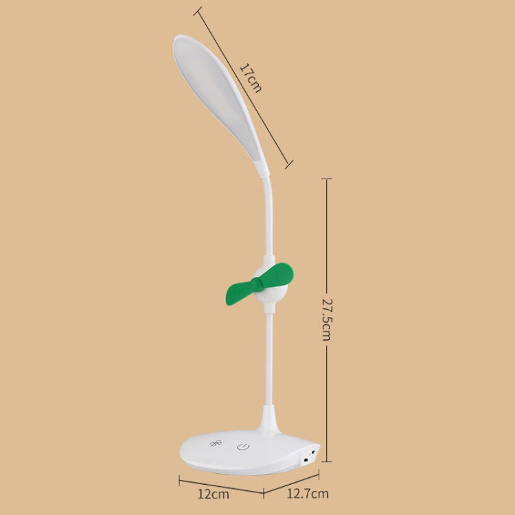 Lampada da scrivania pieghevole USB da comodino con ventilatore a LED WS-8010, Water Drop, Ring, Pen Holder White Fan Blade, Pen Holder Yellow Fan Blade, Pen Holder Blue Fan Blade, Pen Holder Green  Fan Blade
