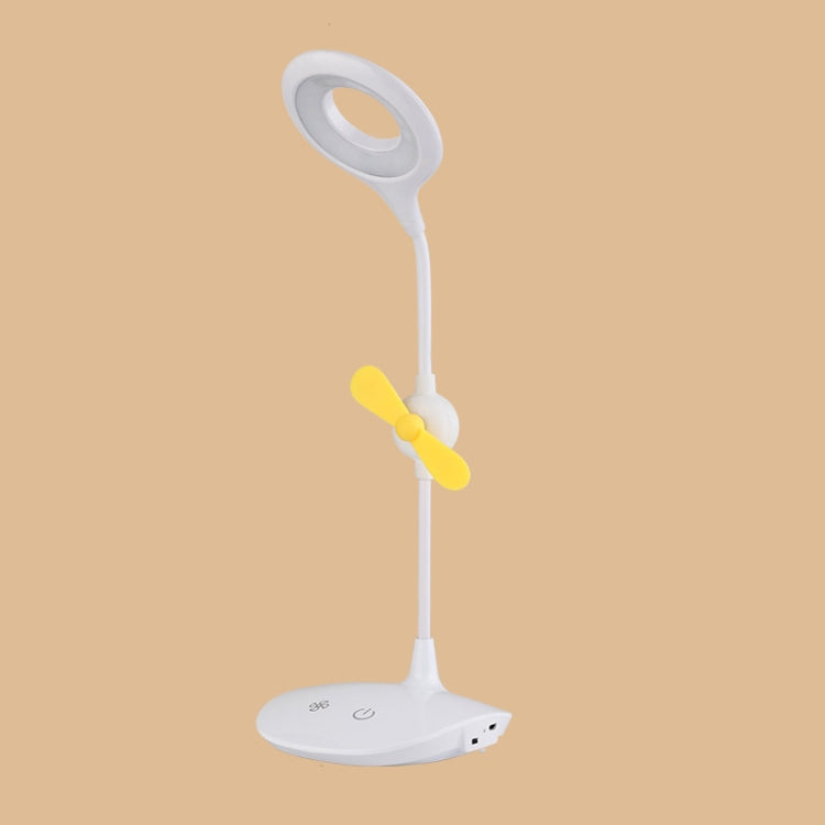 Lampada da scrivania pieghevole USB da comodino con ventilatore a LED WS-8010, Water Drop, Ring, Pen Holder White Fan Blade, Pen Holder Yellow Fan Blade, Pen Holder Blue Fan Blade, Pen Holder Green  Fan Blade