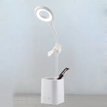 Lampada da scrivania pieghevole USB da comodino con ventilatore a LED WS-8010, Water Drop, Ring, Pen Holder White Fan Blade, Pen Holder Yellow Fan Blade, Pen Holder Blue Fan Blade, Pen Holder Green  Fan Blade