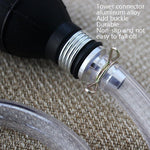 Valvola unidirezionale Pompa olio manuale Tubo olio Cambio acqua acquario, 15mm Alloy