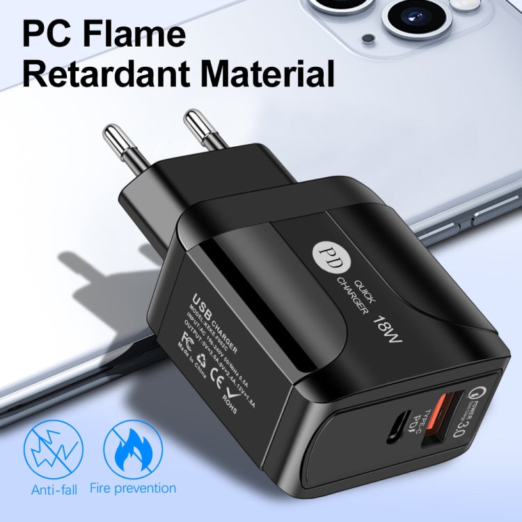 Adattatore alimentazione 18W ricarica rapida PD QC 3.0