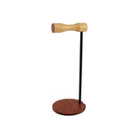 Supporto per display per cuffie montato sulla testa in legno con asta metallica creativa, Single-sided White Metal Rod, Single-sided Black Metal Rod, Double-sided White Metal Rod, Double-sided Black Metal Rod