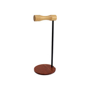 Supporto per display per cuffie montato sulla testa in legno con asta metallica creativa, Single-sided White Metal Rod, Single-sided Black Metal Rod, Double-sided White Metal Rod, Double-sided Black Metal Rod