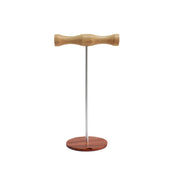Supporto per display per cuffie montato sulla testa in legno con asta metallica creativa, Single-sided White Metal Rod, Single-sided Black Metal Rod, Double-sided White Metal Rod, Double-sided Black Metal Rod