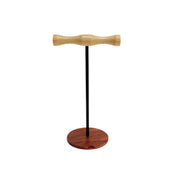 Supporto per display per cuffie montato sulla testa in legno con asta metallica creativa, Single-sided White Metal Rod, Single-sided Black Metal Rod, Double-sided White Metal Rod, Double-sided Black Metal Rod