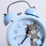 Sveglia Del Fumetto Che Suona Al Comodino Degli Studenti Sveglia In Metallo Con Luce Notturna, Colore Consegna Casuale, Cartoon Alarm Clock