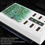 Presa di ricarica USB a 6 porte 30W per smartphone e tablet