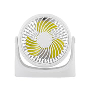 Mini ventilatore USB silenzioso per dormitorio studentesco JD-Q1, White, Pink, Black