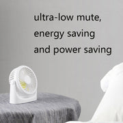 Mini ventilatore USB silenzioso per dormitorio studentesco JD-Q1, White, Pink, Black