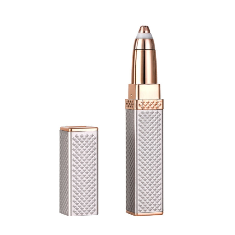Rasoio sopracciglia ricaricabile USB due in uno oro rosa