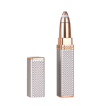 Rasoio sopracciglia ricaricabile USB due in uno oro rosa