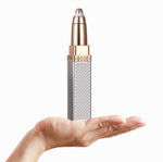 Rasoio sopracciglia ricaricabile USB due in uno oro rosa