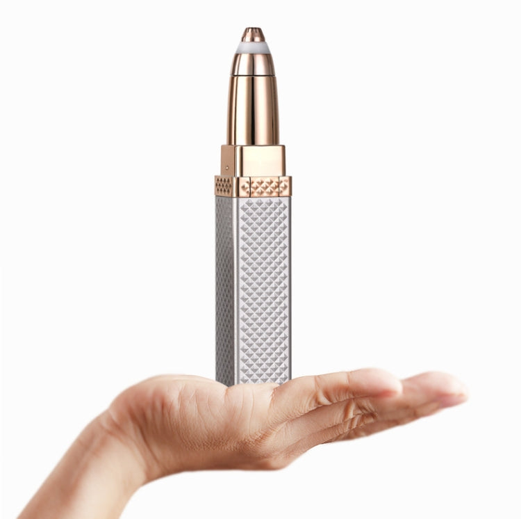 Rasoio sopracciglia ricaricabile USB due in uno oro rosa