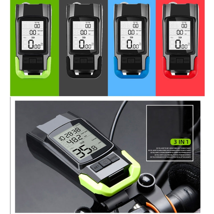 Lampada per misuratore di codice per bicicletta wireless 3 in 1 Luce anteriore a luce forte, Red, Green, Blue, Black, Upgrade Floating (Red), Upgrade Floating (Green), Upgrade Floating (Blue), Upgrade Floating (Black), Red Upgrade Floating + Tail Light...