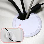 Copri foro per cavi da scrivania per computer in plastica ABS da 20 pezzi, 50mm (Black), 50mm (White), 53mm (Black), 53mm (White), 60mm (Black), 60mm (White), 80mm (Black), 80mm (White)