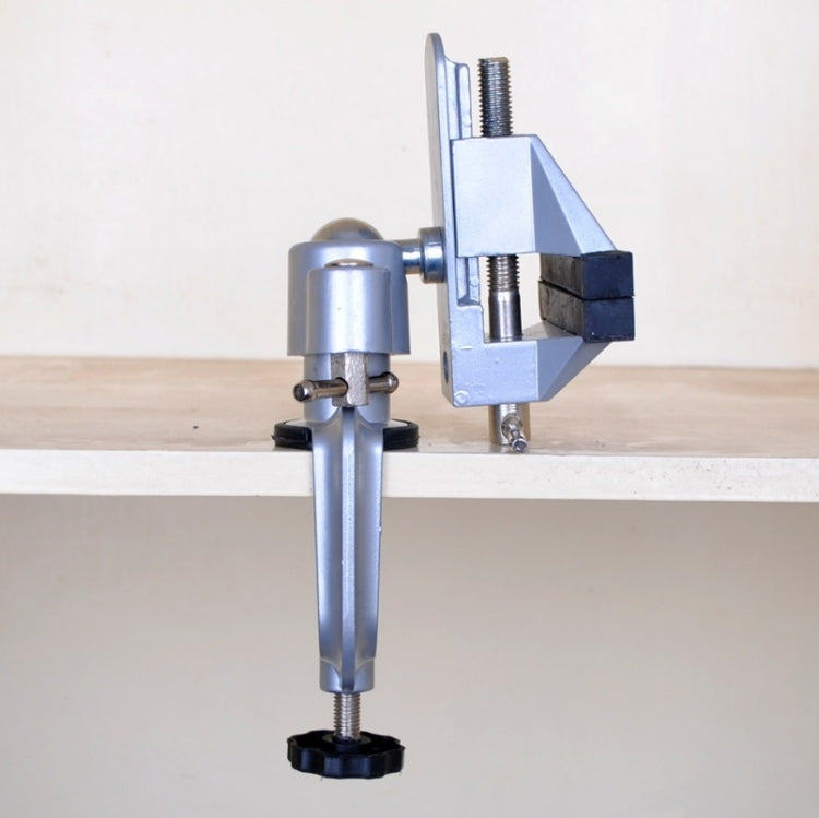 Morsa da banco piccola rotante universale in lega di alluminio a 360 gradi, Small Bench Vise