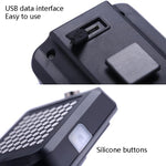 Fanale posteriore intelligente del freno dello sterzo Luce della bicicletta ricaricabile USB Luce di sicurezza per l'avvertimento del ciclismo, Intelligent Steering Brake Tail Light
