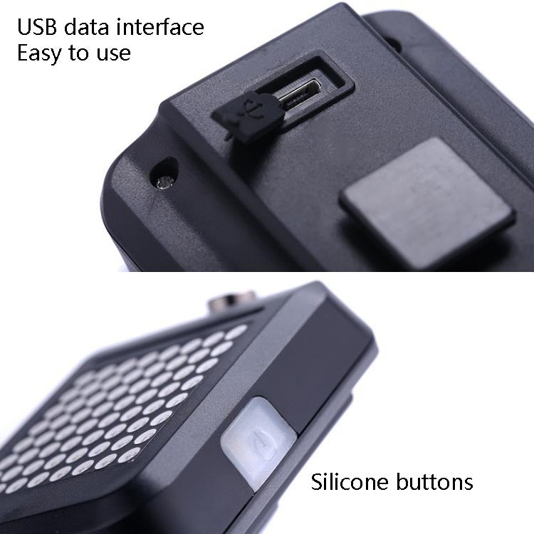 Fanale posteriore intelligente del freno dello sterzo Luce della bicicletta ricaricabile USB Luce di sicurezza per l'avvertimento del ciclismo, Intelligent Steering Brake Tail Light