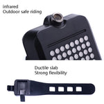 Fanale posteriore intelligente del freno dello sterzo Luce della bicicletta ricaricabile USB Luce di sicurezza per l'avvertimento del ciclismo, Intelligent Steering Brake Tail Light