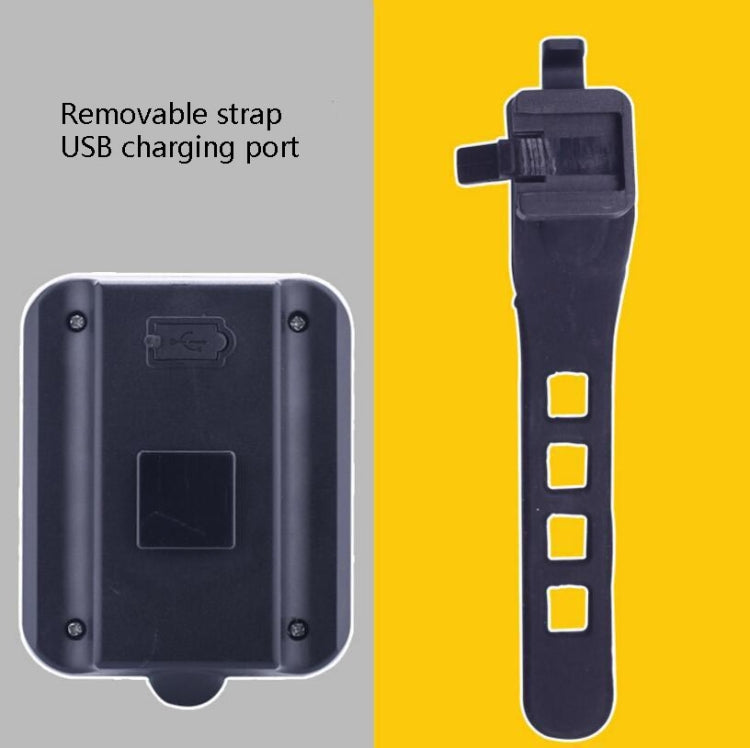 Fanale posteriore intelligente del freno dello sterzo Luce della bicicletta ricaricabile USB Luce di sicurezza per l'avvertimento del ciclismo, Intelligent Steering Brake Tail Light