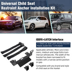 Staffa ISOFIX universale per sedile, compatibile con SUV, monovolume e veicoli fuoristrada., ZL-2078-2