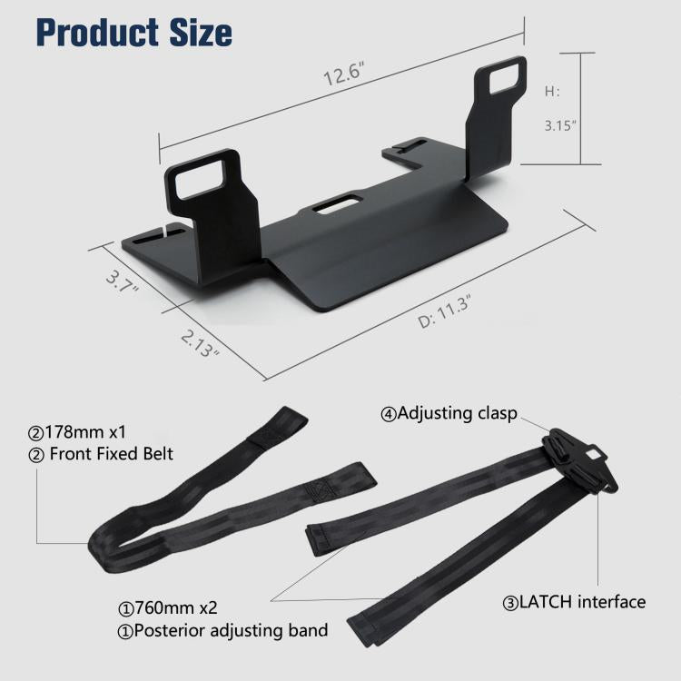 Staffa ISOFIX universale per sedile, compatibile con SUV, monovolume e veicoli fuoristrada., ZL-2078-2