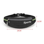 Marsupio sportivo Attrezzatura da corsa Borsa da esterno traspirante idrorepellente di grande capacità leggera, 7 inch