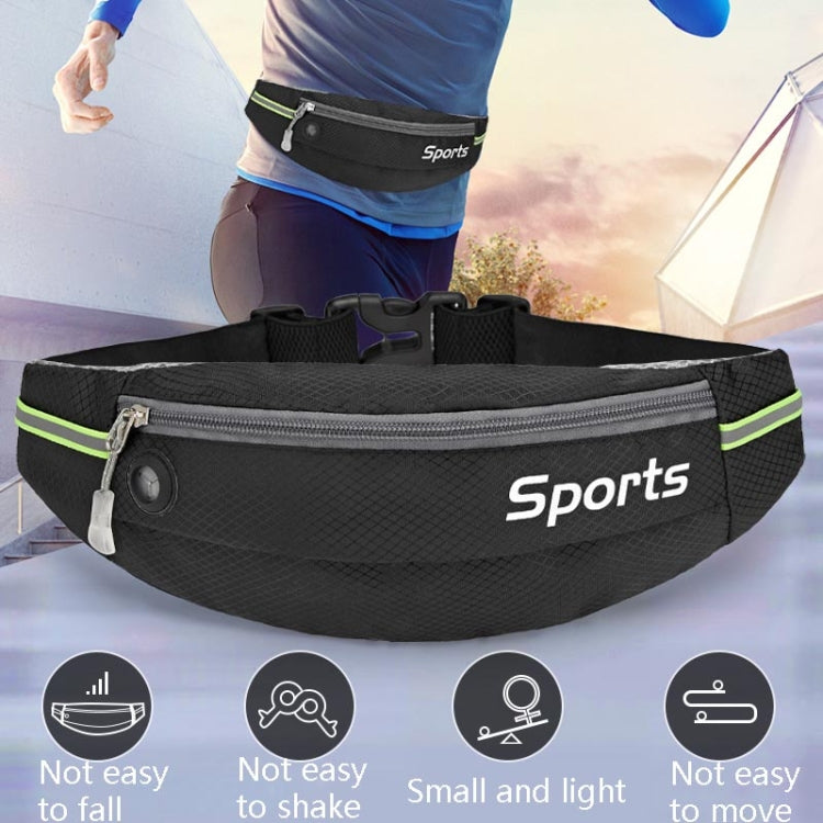 Marsupio sportivo Attrezzatura da corsa Borsa da esterno traspirante idrorepellente di grande capacità leggera, 7 inch