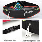 Marsupio sportivo Attrezzatura da corsa Borsa da esterno traspirante idrorepellente di grande capacità leggera, 7 inch
