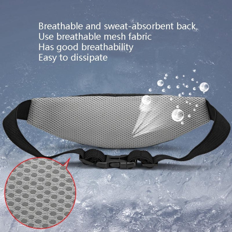 Marsupio sportivo Attrezzatura da corsa Borsa da esterno traspirante idrorepellente di grande capacità leggera, 7 inch