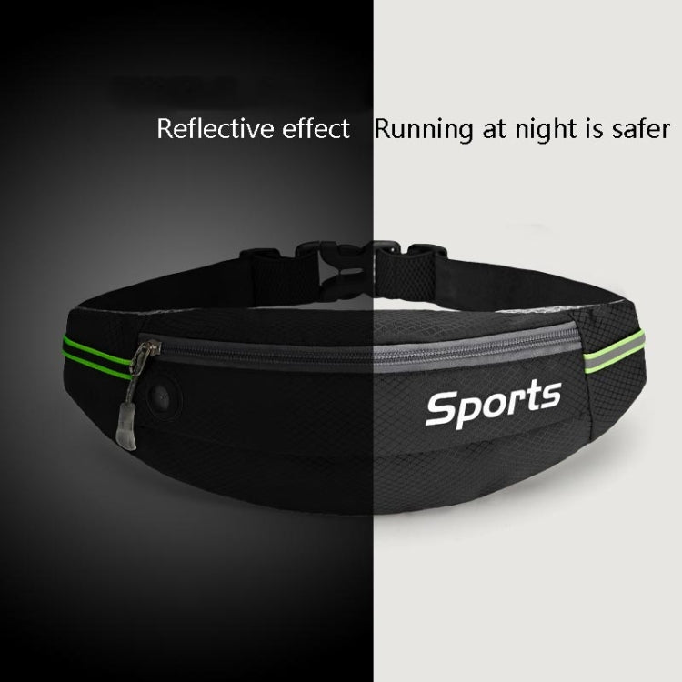 Marsupio sportivo Attrezzatura da corsa Borsa da esterno traspirante idrorepellente di grande capacità leggera, 7 inch