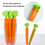 5 set di clip di tenuta per sacchetti di alimenti con clip di tenuta per carote con scatola magnetica, Carrot Sealing Clip
