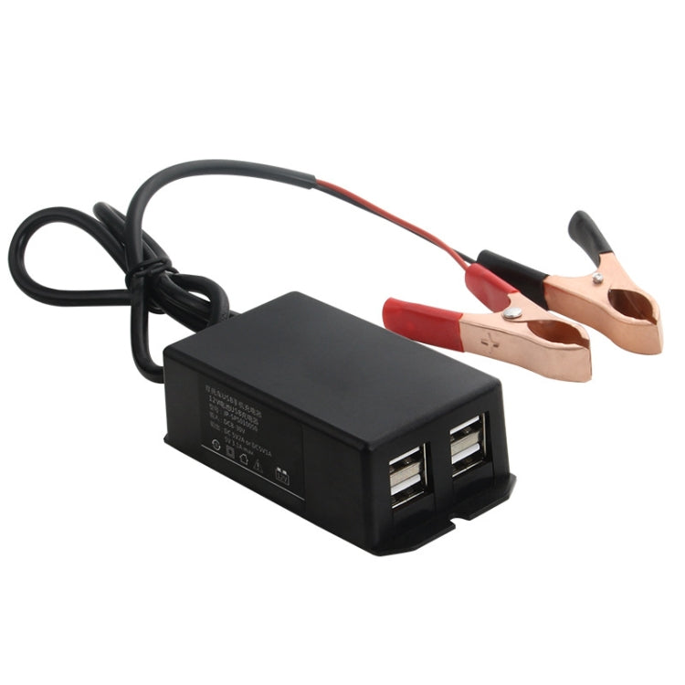 2 PCS 12/24V 4 Caricabatteria per cellulare da auto con interfaccia USB, Phone Charger