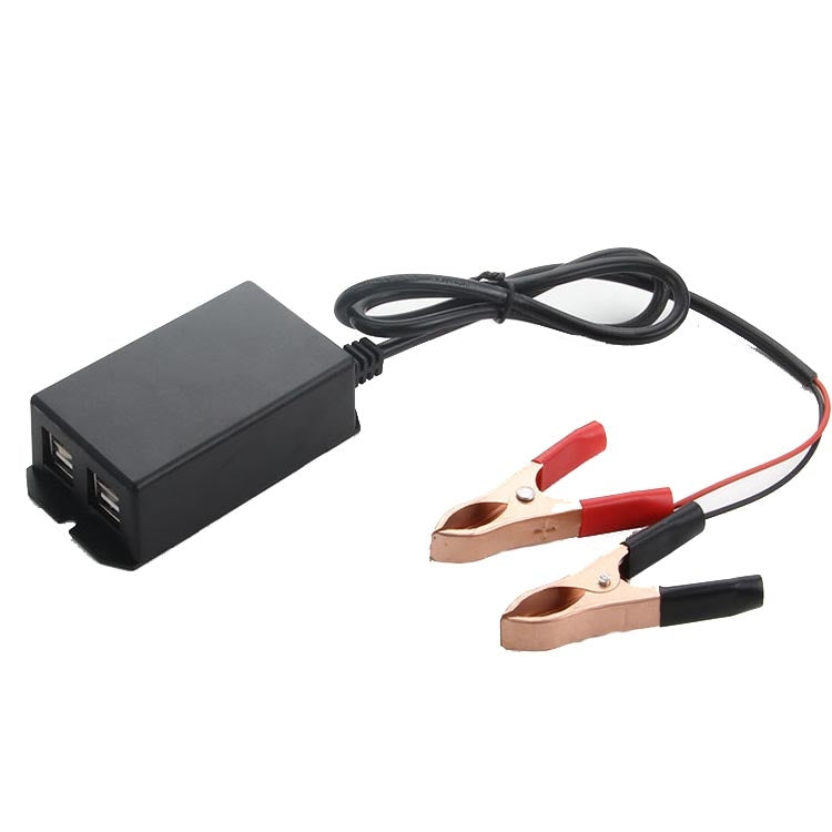 2 PCS 12/24V 4 Caricabatteria per cellulare da auto con interfaccia USB, Phone Charger