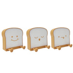 F-L-01 Luce notturna per pane tostato con supporto per cellulare Luce per dormire in camera da letto per bambini, F-L-01 Toast Bread Gluttonous, F-L-01 Toast Bread Snooze, F-L-01 Toast Bread Playful
