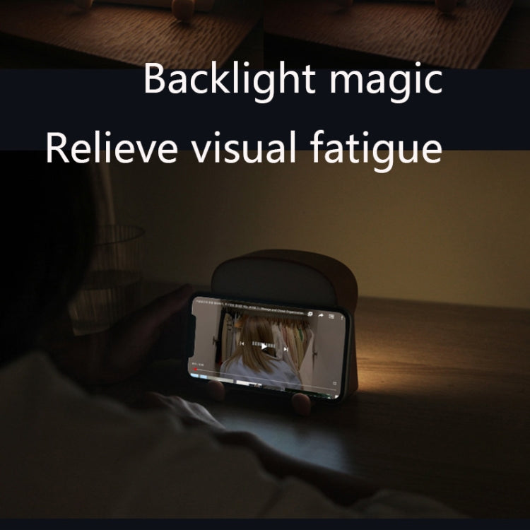 F-L-01 Luce notturna per pane tostato con supporto per cellulare Luce per dormire in camera da letto per bambini, F-L-01 Toast Bread Gluttonous, F-L-01 Toast Bread Snooze, F-L-01 Toast Bread Playful