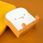 F-L-01 Luce notturna per pane tostato con supporto per cellulare Luce per dormire in camera da letto per bambini, F-L-01 Toast Bread Gluttonous, F-L-01 Toast Bread Snooze, F-L-01 Toast Bread Playful