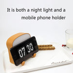 F-L-01 Luce notturna per pane tostato con supporto per cellulare Luce per dormire in camera da letto per bambini, F-L-01 Toast Bread Gluttonous, F-L-01 Toast Bread Snooze, F-L-01 Toast Bread Playful