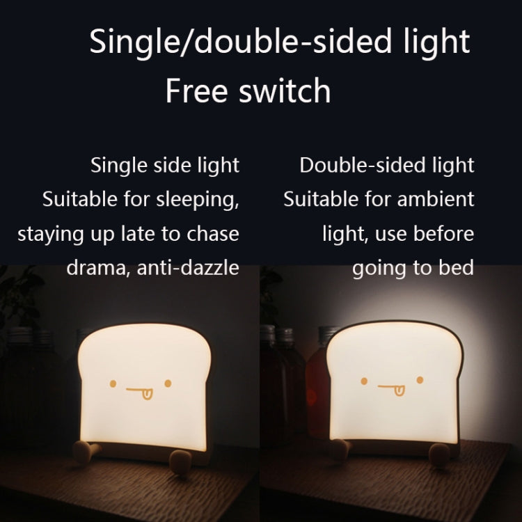 F-L-01 Luce notturna per pane tostato con supporto per cellulare Luce per dormire in camera da letto per bambini, F-L-01 Toast Bread Gluttonous, F-L-01 Toast Bread Snooze, F-L-01 Toast Bread Playful