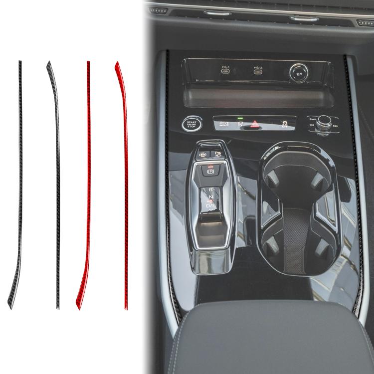 2 pezzi / Set Adesivi laterali per leva del cambio con guida a sinistra per Audi A5 / A5L / S5 Avant / A5 Berlina / A6 Avant / A6L, Left-Hand Drive