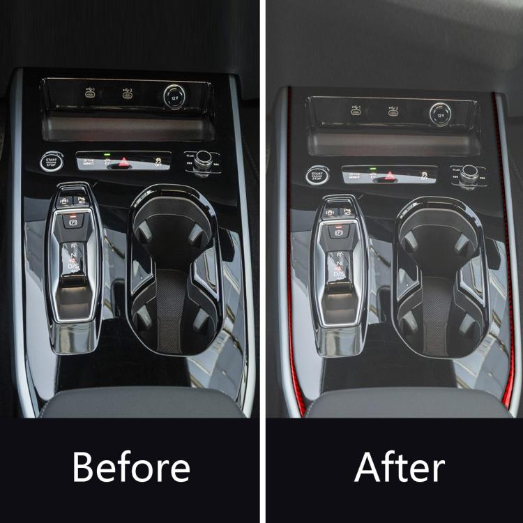 2 pezzi / Set Adesivi laterali per leva del cambio con guida a sinistra per Audi A5 / A5L / S5 Avant / A5 Berlina / A6 Avant / A6L, Left-Hand Drive