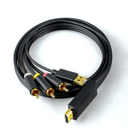 JingHua HDMI-3RCA Cavo di conversione da HDMI a 3RCA Set-Top TV Proiettore Cavo convertitore AV Lotus, 1m, 2m, 3m, 5m